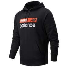 New Balance sweatshirt NB Classic Core Graphic FT Hoodie BK men's MT03902BK