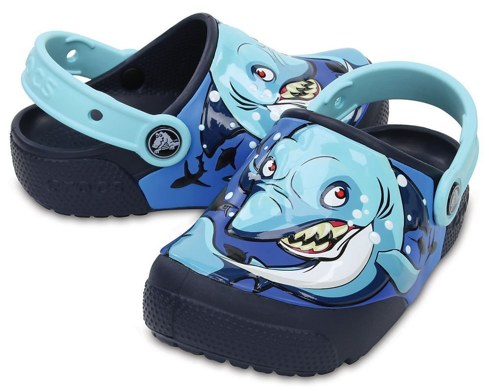 Crocs CrocsFUNLAB  Lights 204133-92G shark/navy
