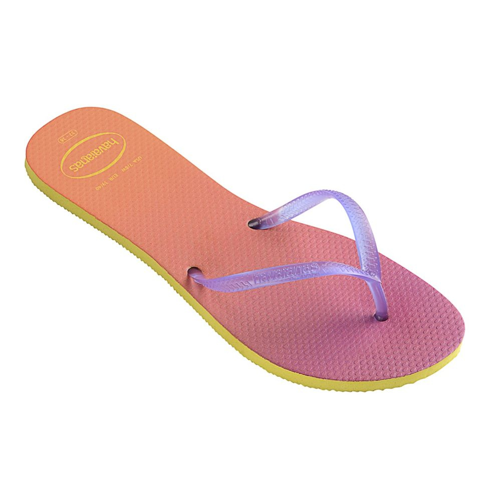 Havaianas FLAT SUNSET CF 4.130.425 5393 yellow / purple