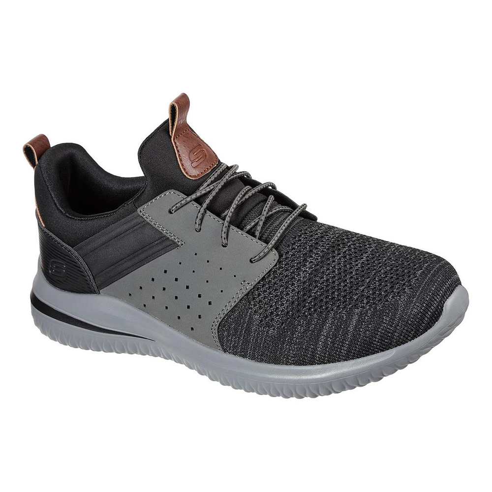 Skechers Men's Shoes Delson 3.0 Cicada 210238 BKGY Black/Gray