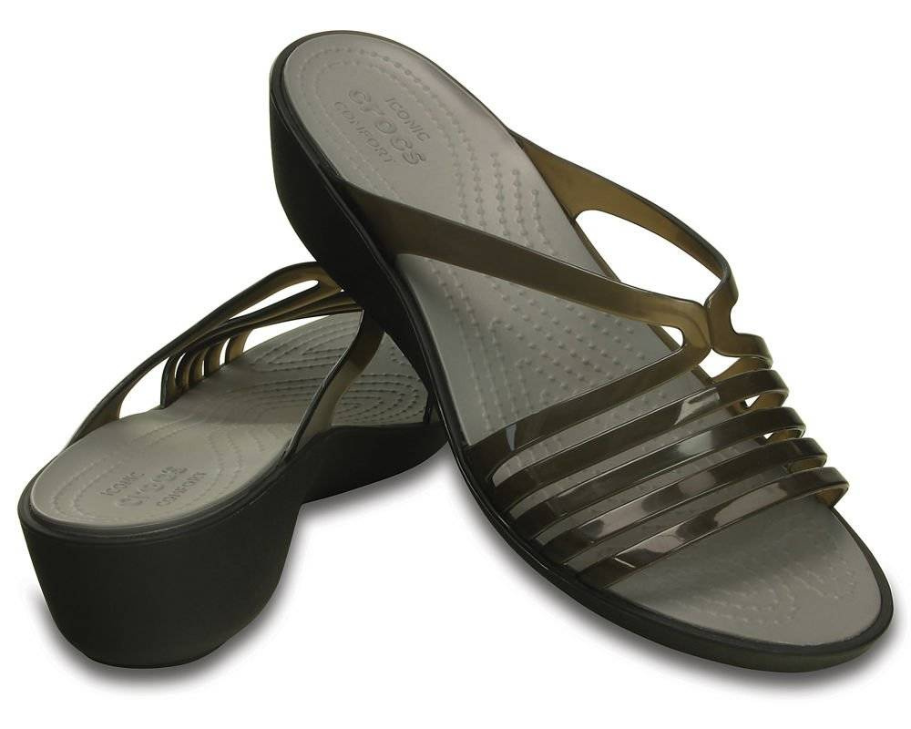 Crocs ISABELLA mini WEDGE W 202464-05M schwarz/rauch