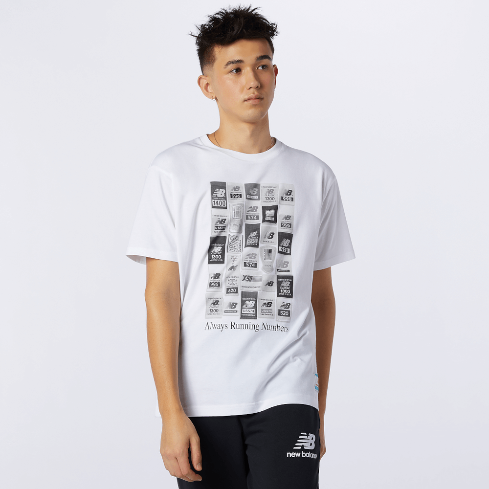 New Balance koszulka Essentials Brand LABEL PAC WT herren MT11526WT