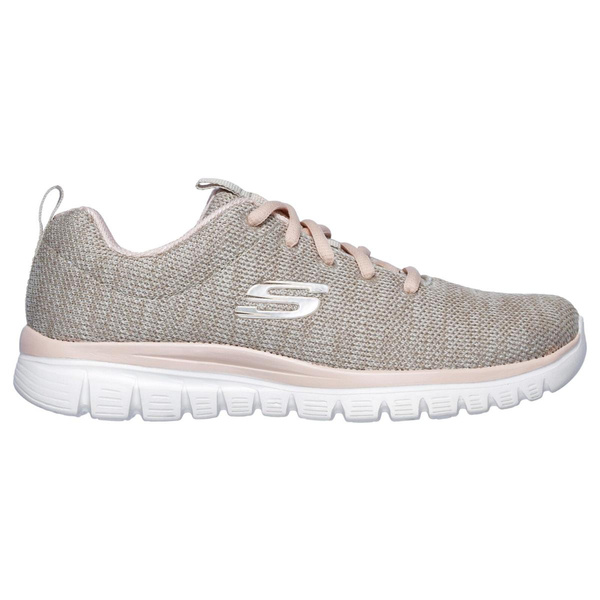 Skechers damskie buty sportowe Graceful Twisted Fortune 12614 NTCL Natural/Coral