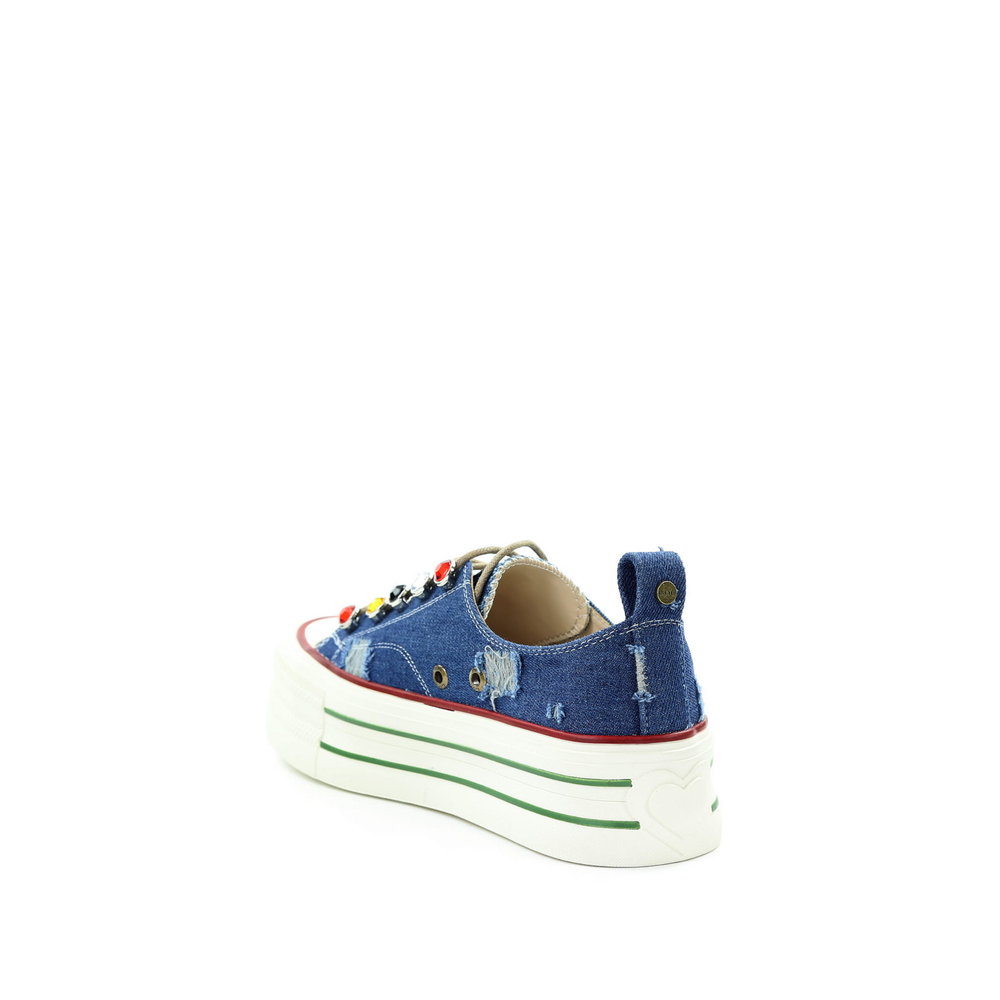 GOE Frauen Blau Turnschuhe RR2N4103 DENIM