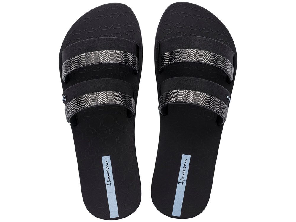 Ipanema damskie klapki MESH SLIDE F 83649-BB779 BLACK/BLUE