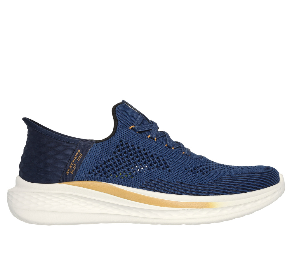 Skechers buty męskie Slip-ins Relaxed Fit: Slade - Quinto 210810 BLU blue