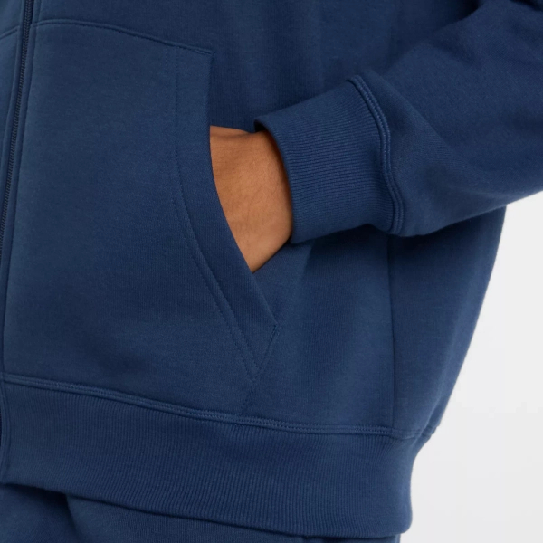 New Balance damska bluza z kapturem rozpinana SPORT FLEECE LOGO FULL ZIP NNY WJ43525NNY