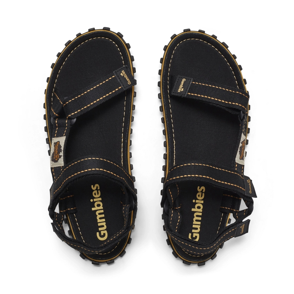 Gumbies Herren TRACKER SANDALS UNISEX SCHWARZ