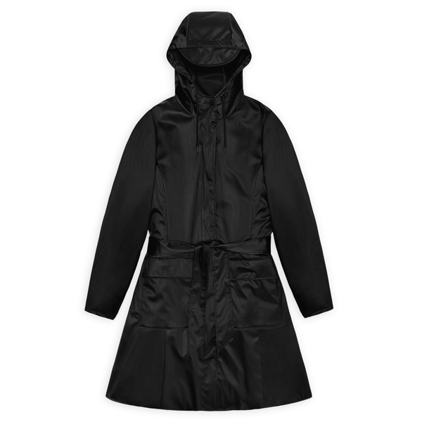 Rains płaszcz przeciwdeszczowy damski CURVE W JACKET W3 18130 01 BLACK