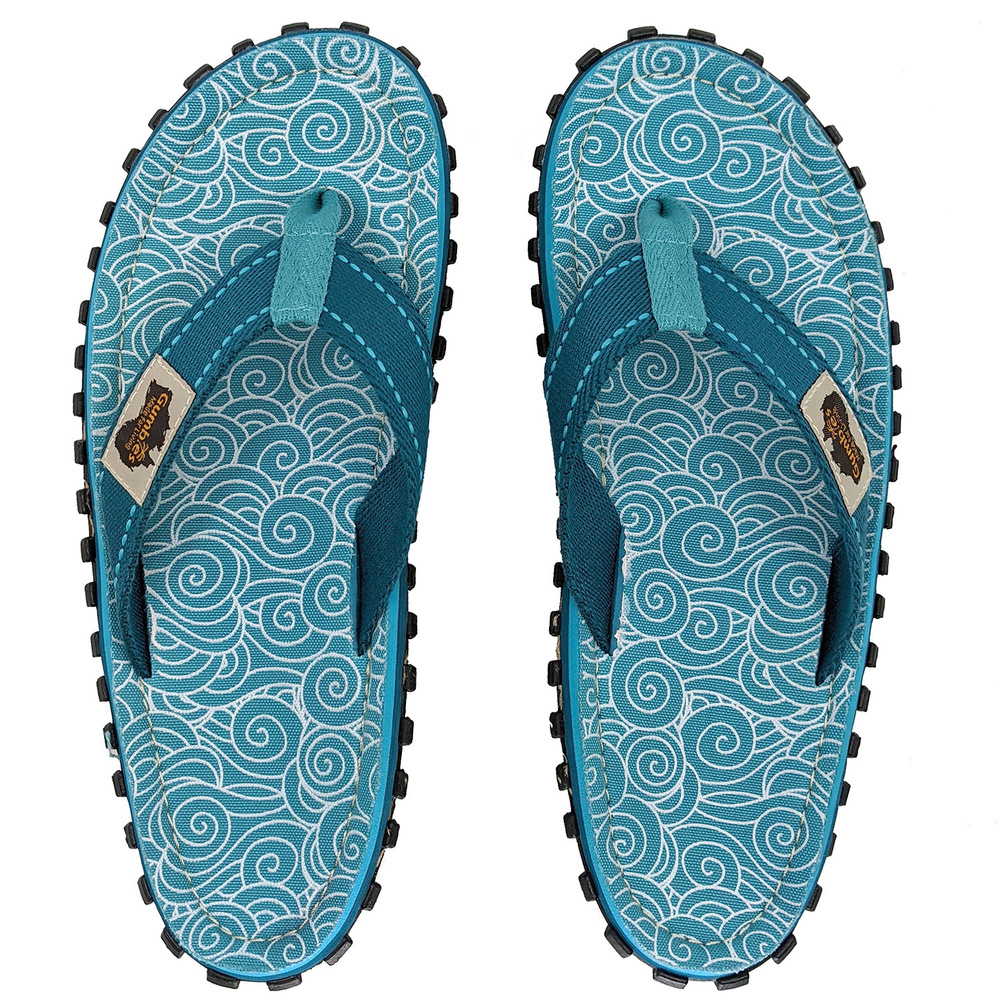 Gumbies - damskie japonki Islander - Turquoise Swirls