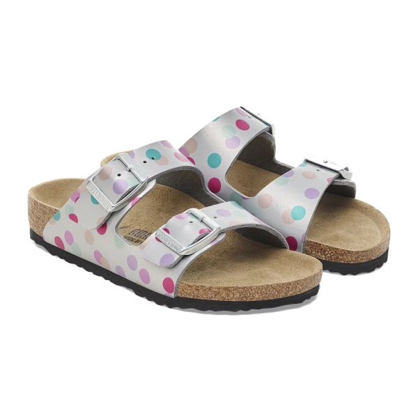 Birkenstock sandały Arizona KIDS BS 1029805 ELECTRIC METALLIC DOST SILVER (szerokość standardowa)