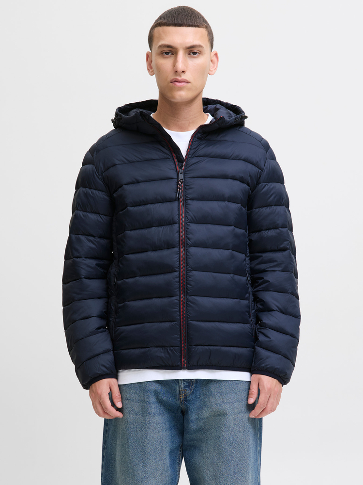 Jack&Jones men's down jacket JJEBRADLEY LIGHT PUFFER HOOD NOOS 12280970 SKY CAPTAIN