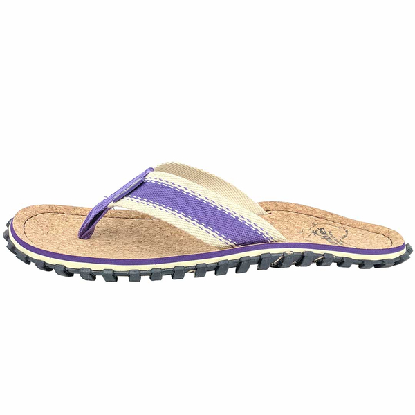 Gumbies - women's CORKER flip flops - PURPLE
