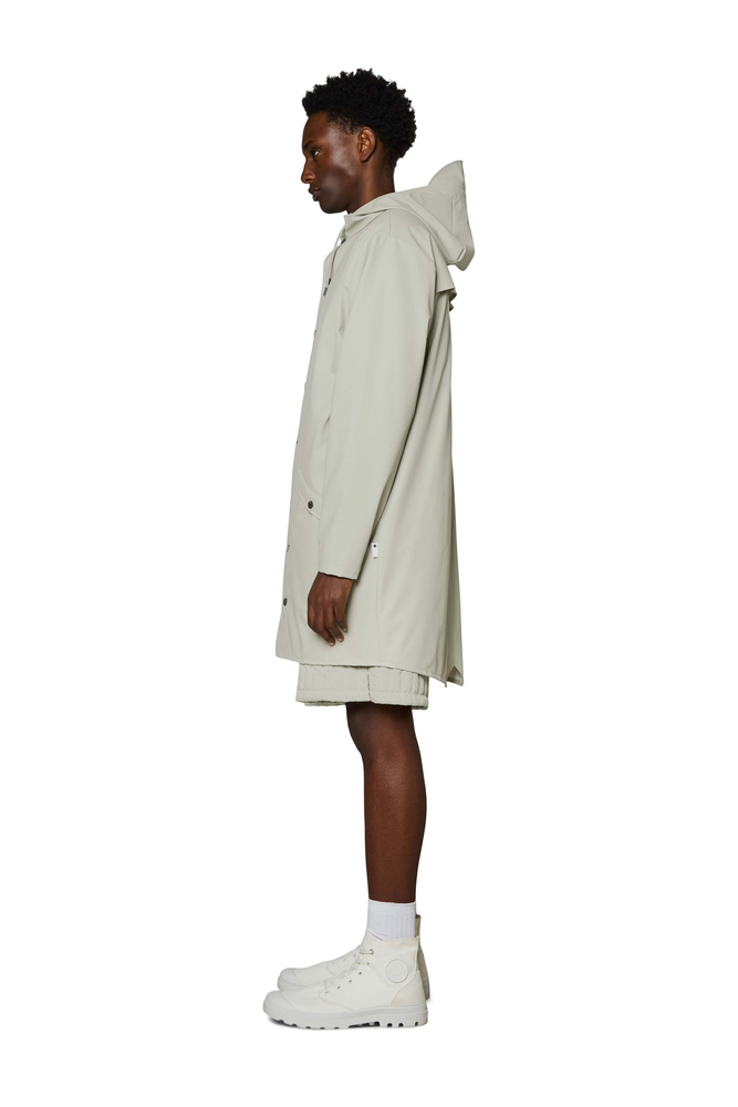 Rains Unisex Regenjacke LONG JACKET 12020 80 CEMENT