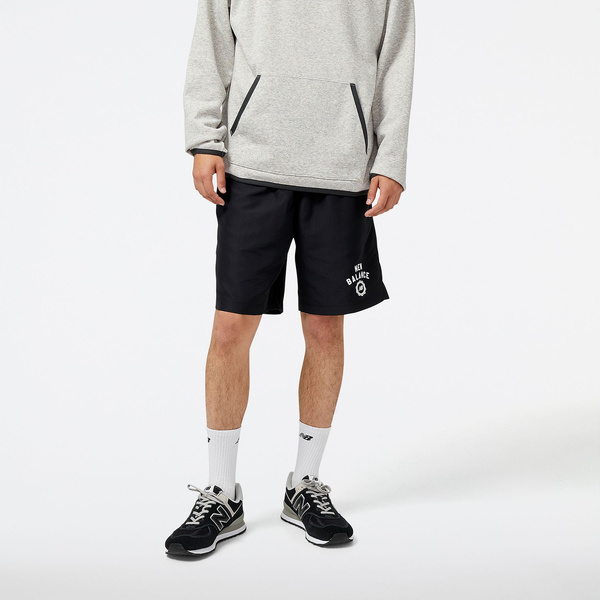 New Balance men's SPORT SEASONAL WOVEN SHORT BK MS31905BK shorts