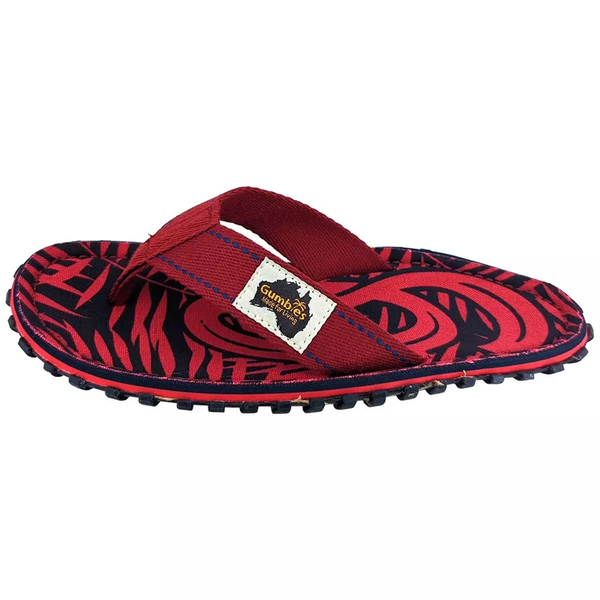 Gumbies unisex flip flops Islander RED G