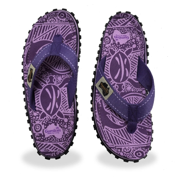 Gumbies flip flops ISLANDER FLIP-FLOPS UNISEX PURPLE SIGNATURE