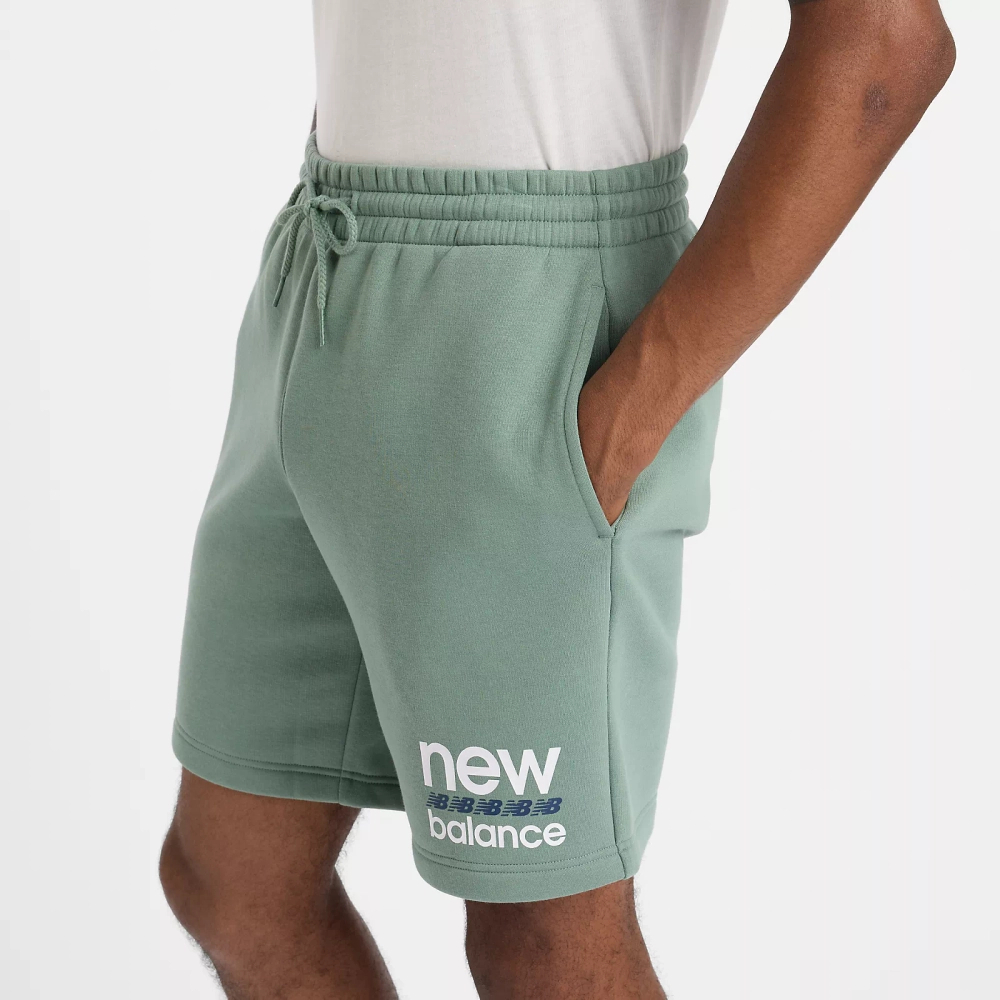 New Balance męskie krótkie spodenki SPORT GRAPHIC FLEECE SHORT DKJ MS51940DKJ