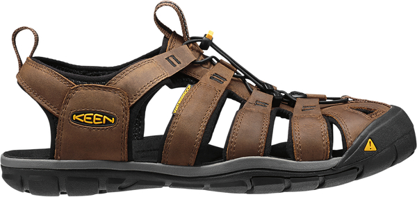 Keen męskie sandały CLEARWATER CNX LEATHER DARK EARTH/BLACK  1013106