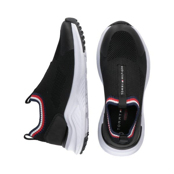 Tommy Hilfiger damskie buty sportowe LOW CUT EASY-ON SNEAKER BLACK T3A5-33057-1355999-999