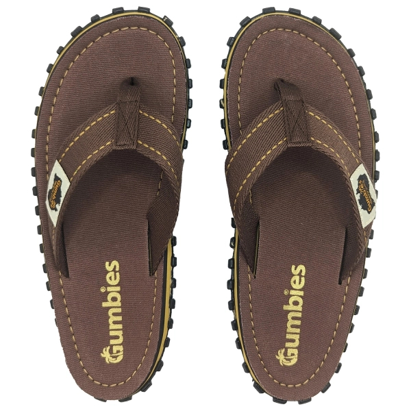 Gumbies men's flip flops ISLANDER FLIP-FLOPS UNISEX CLASSIC BROWN