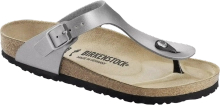 Birkenstock klapki japonki GIZEH BS 0043853 SILVER (szerokość wąska)
