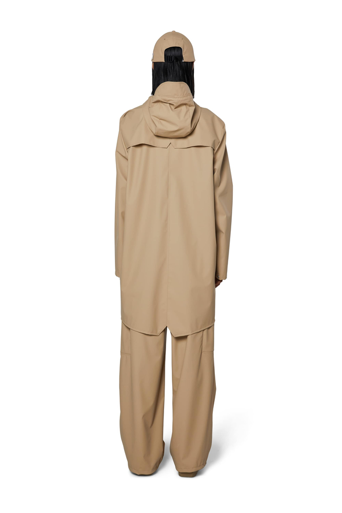Rains Unisex Regenjacke LONG JACKET 12020 24 SAND