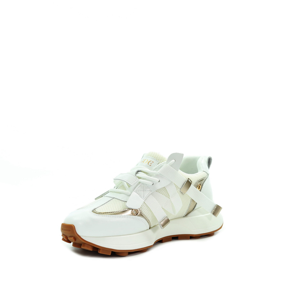 GOE Damskie sneakersy kremowe RR2N4065 WHITE