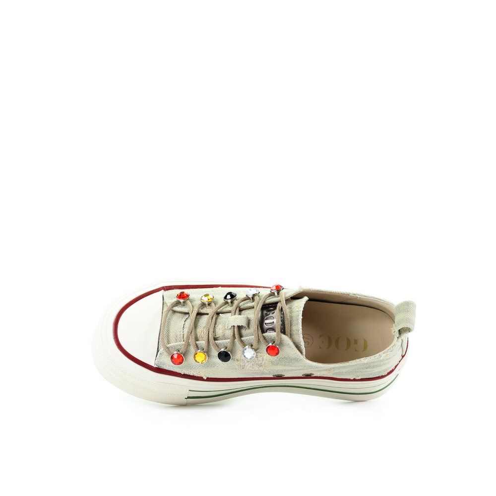 GOE Women's beige sneakers RR2N4105 BEIGE