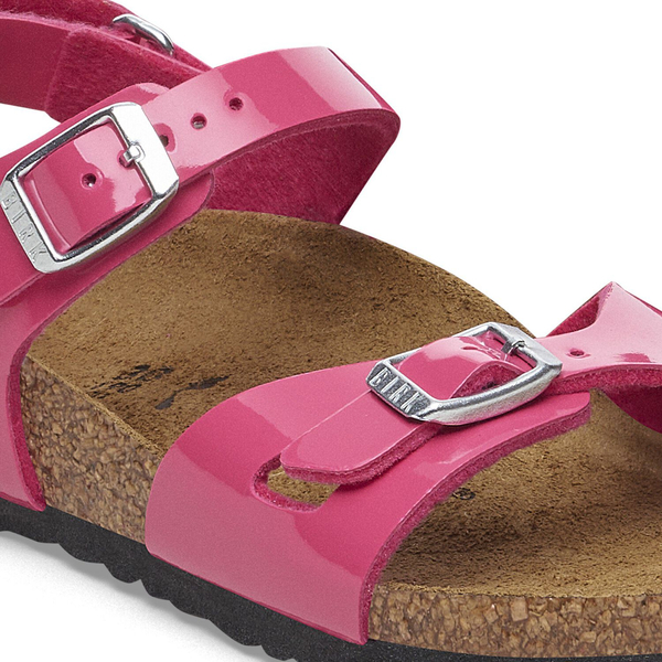 Birkenstock damskie sandały RIO AS KIDS 1029497 PATENT FUCHSIA TULIP (szerokość standardowa)
