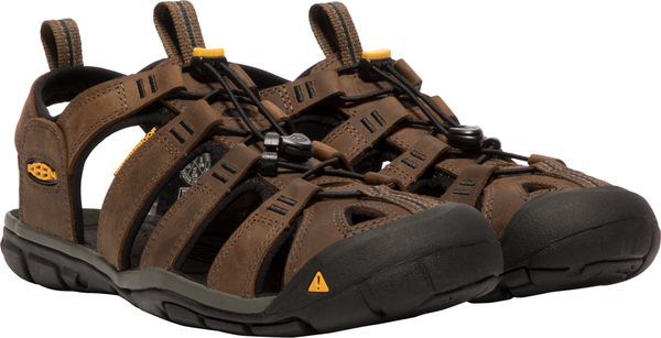 Keen męskie sandały CLEARWATER CNX LEATHER DARK EARTH/BLACK  1013106