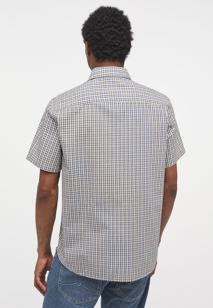 Mustang bawełniana koszula w kratkę z krótkim rękawem COLLIN MINI CHECK 1013857-12447