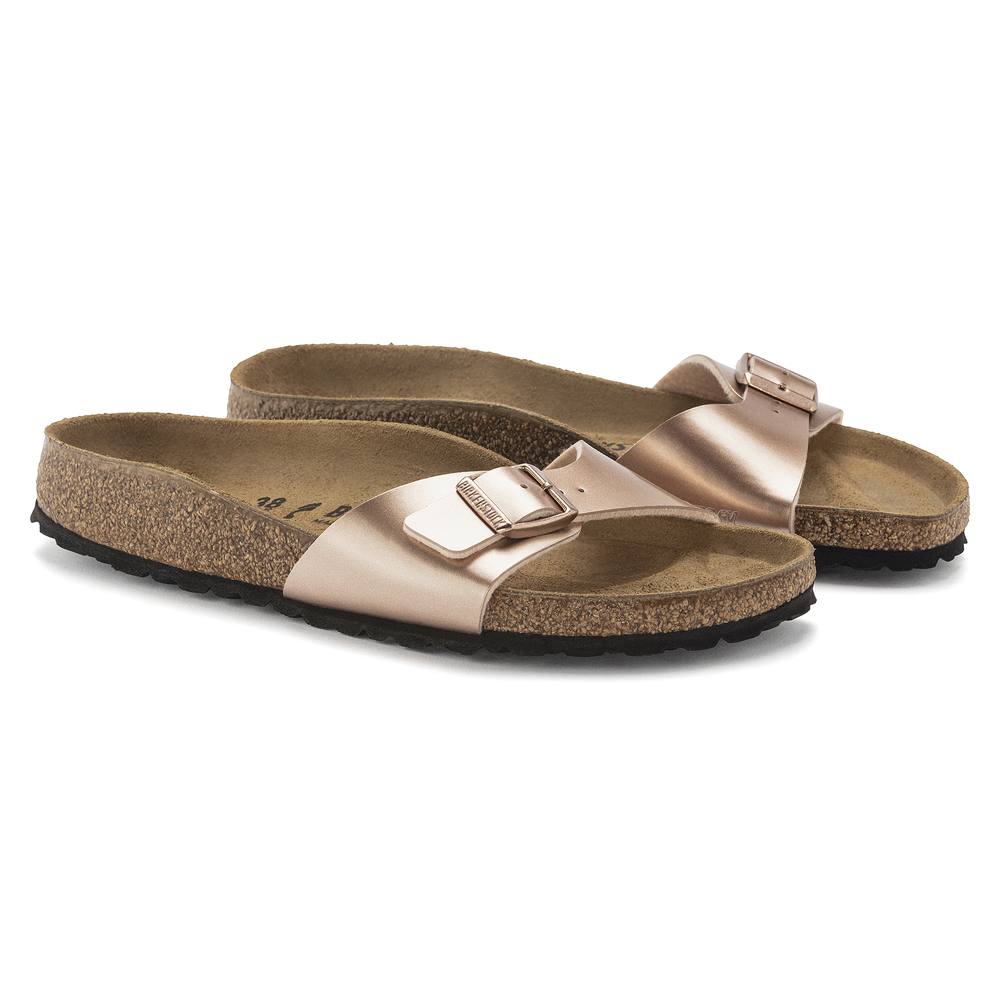 Birkenstock damskie klapki MADRID BS COPPER 1023927 (szerokość wąska)