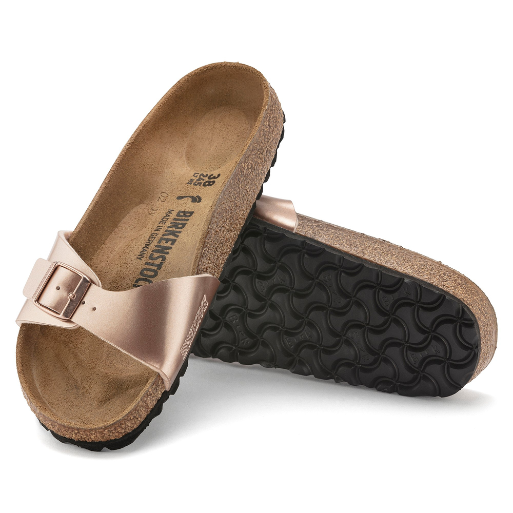 Birkenstock damskie klapki MADRID BS COPPER 1023927 (szerokość wąska)