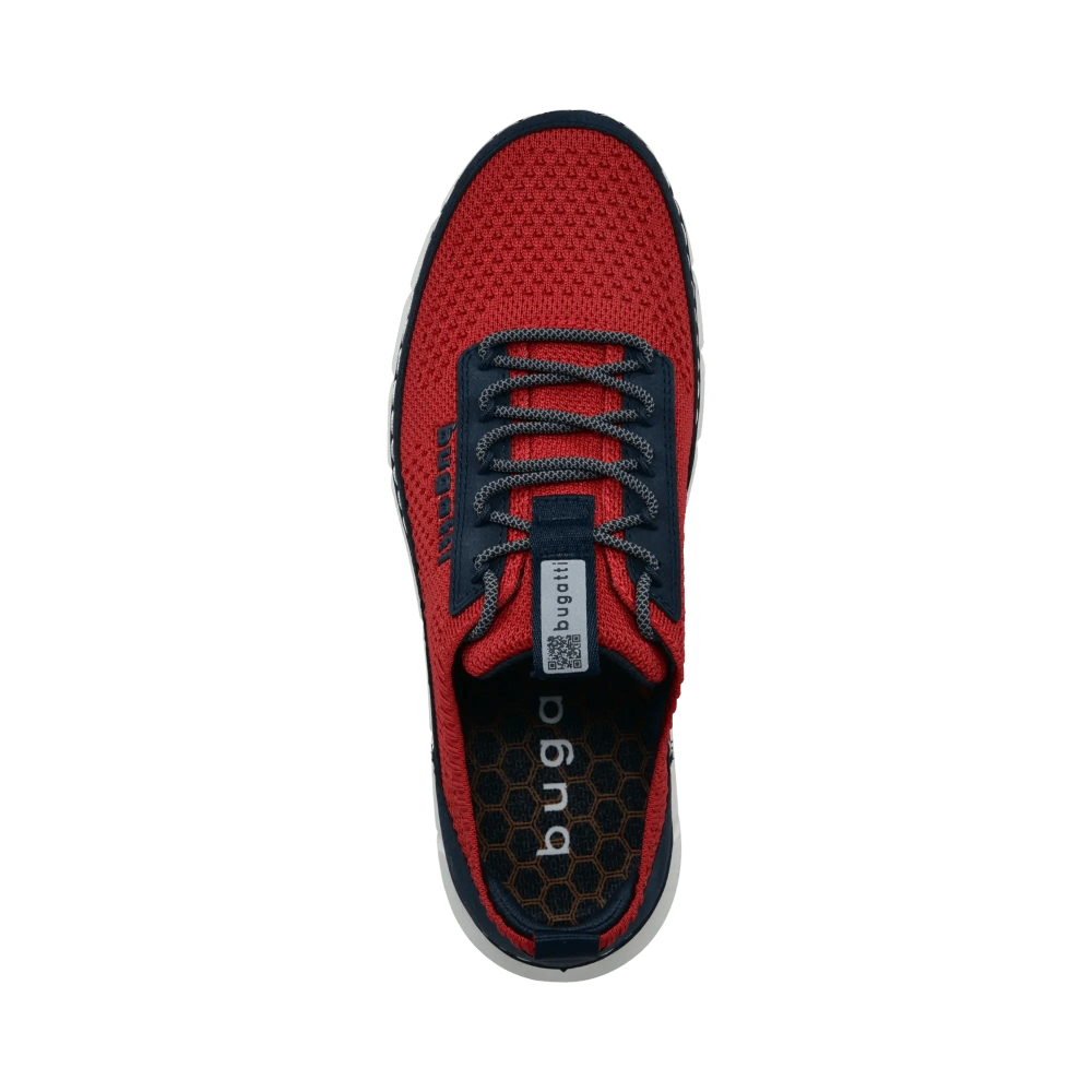 Bugatti men's athletic shoes 321-ASM01-6950-3041 RED/DARK BLUE