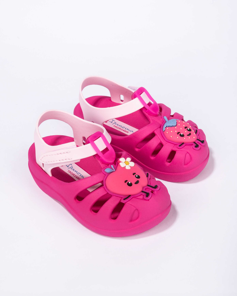 Ipanema dziecięce sandały SUMMER XIV B 83615-BC948 DARK PINK/LIGHT PINK