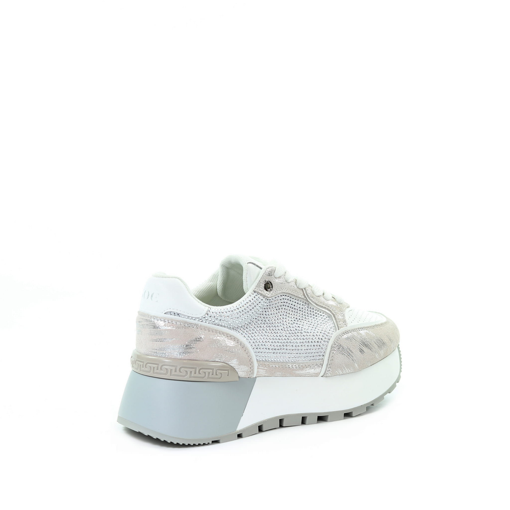 GOE Damskie sneakersy srebrne RR2N4068 SILVER