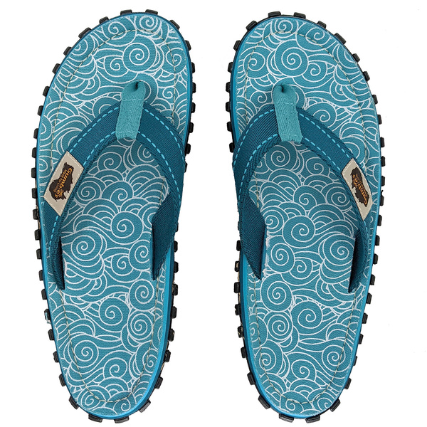 Gumbies - damskie japonki Islander - Turquoise Swirls