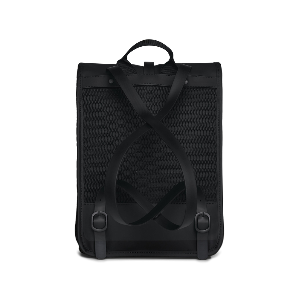 Rains Rucksack 38x28x12 cm ROLLTOP RUSKSACK MESH MINI W3 13350 01 BLACK