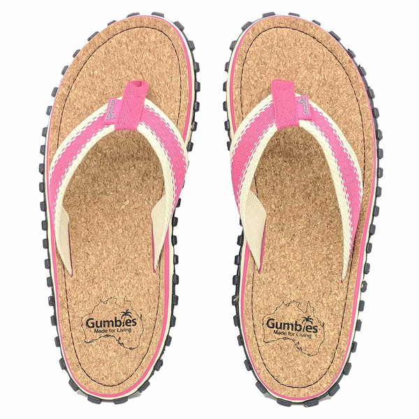 Gumbies - women's CORKER flip flops - PINK