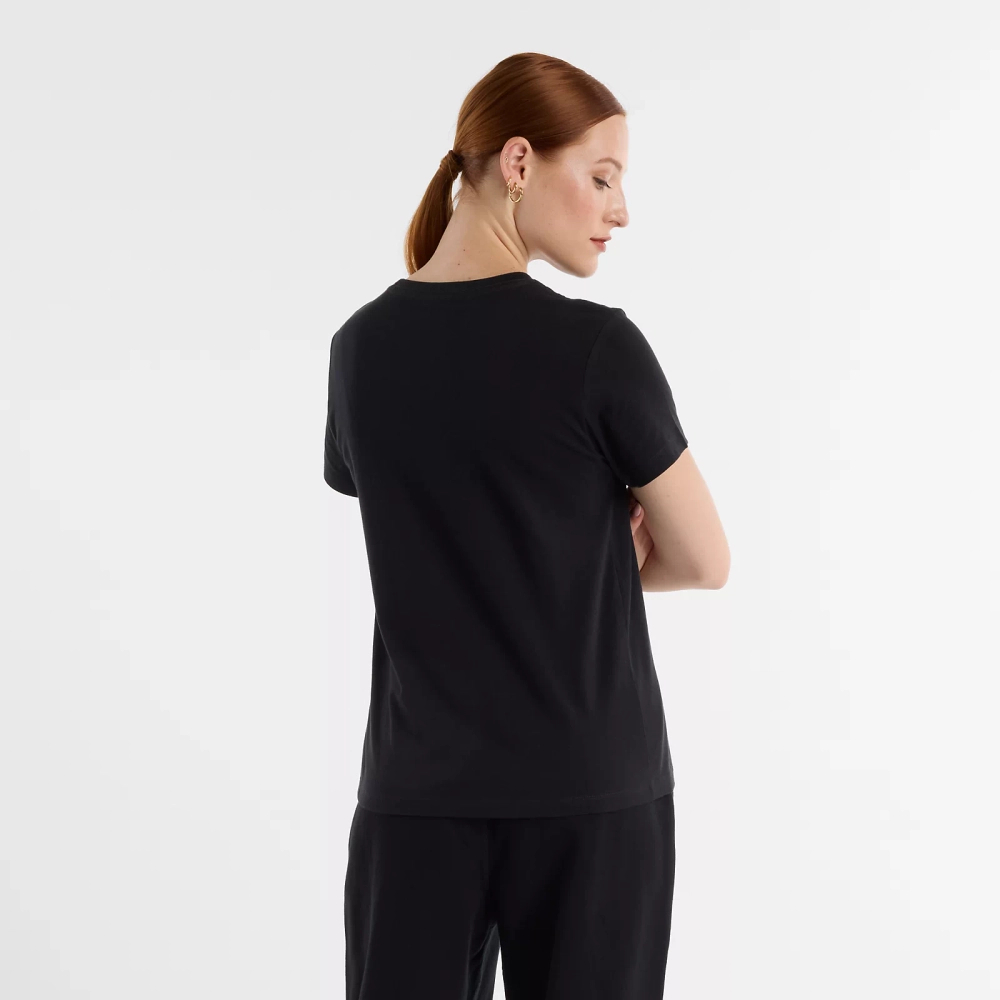 New Balance women's S/S SPORT JERSEY LOGO T-SH BK T-shirt WT43582BK
