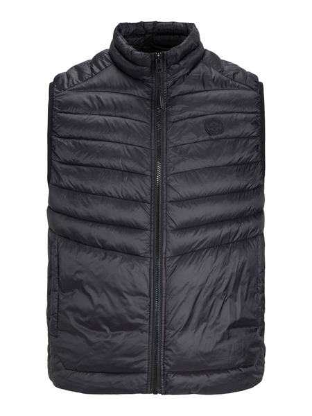 Jack&Jones Herren ärmelloses JJESPRINT BODYWARMER COLLAR NOOS 12258457 BLACK/SOLID