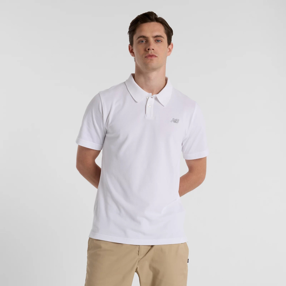 New Balance herren-T-Shirt COTTON PIQUE POLO WT MT51519WT