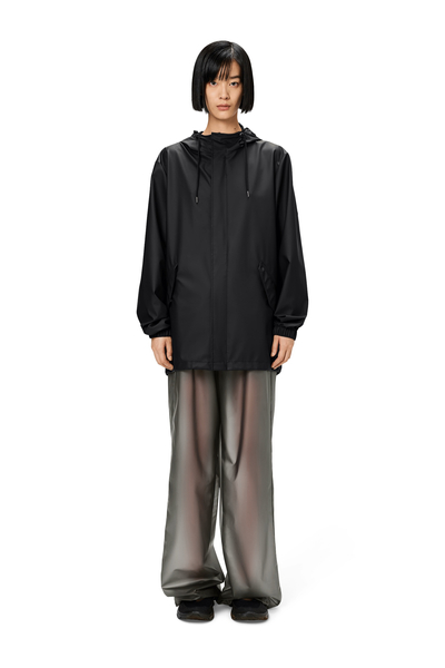 Rains płaszcz przeciwdeszczowy unisex FISHTAIL JACKET W3 18010 01 BLACK