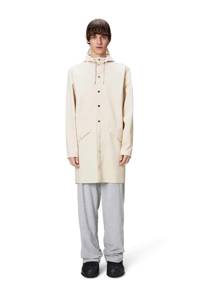 Rains długa kurtka unisex LONG JACKET W3 12020 26 DUNE