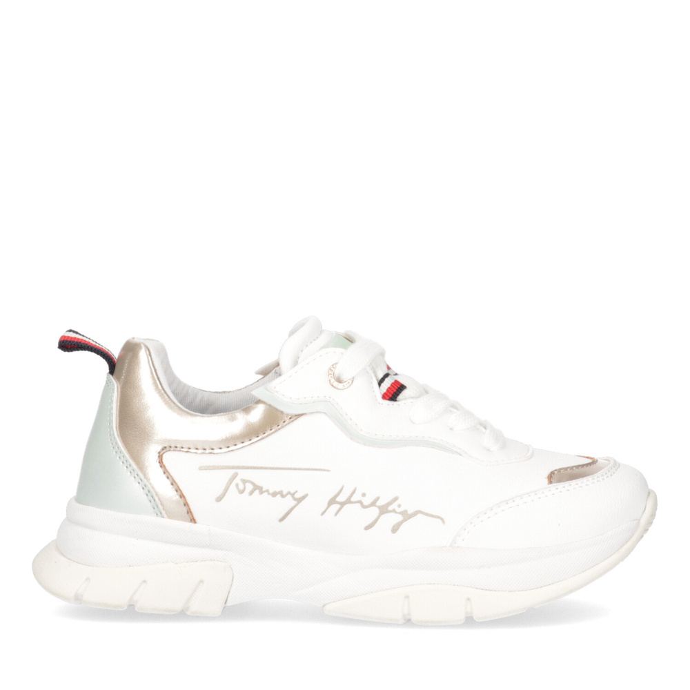 Tommy Hilfiger women's athletic shoes T3A4-32164-0289X048 WHITE/PLATINUM