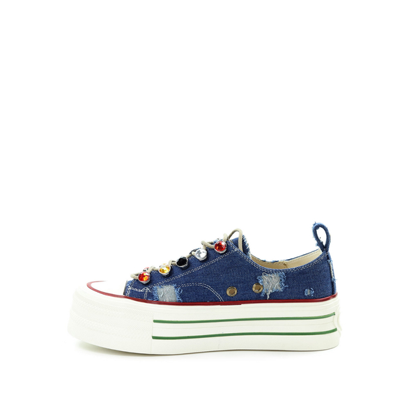 GOE Frauen Blau Turnschuhe RR2N4103 DENIM