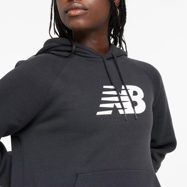 New Balance women's SPORT FLEECE LOGO HOODIE BK WT43524BK hoodie