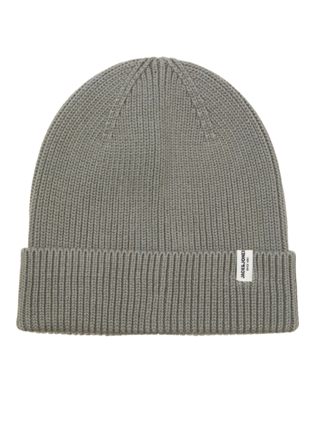 Jack&Jones czapka zimowa JACKRINK BEANIE LN 12193386 CASTOR GRAY