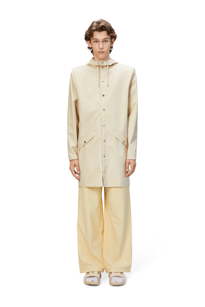 Rains długa kurtka unisex LONG JACKET W3 12020 26 DUNE